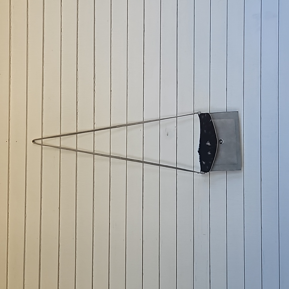 Cowhide suede crossbody purse